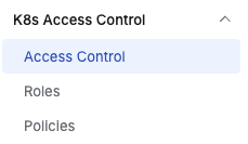 Access Control 메뉴